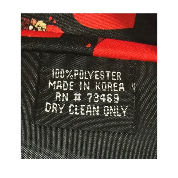 Looney Tunes Tasmanian Devil Neck Tie With Hearts Tazmanian Taz - Picture 5 of 6